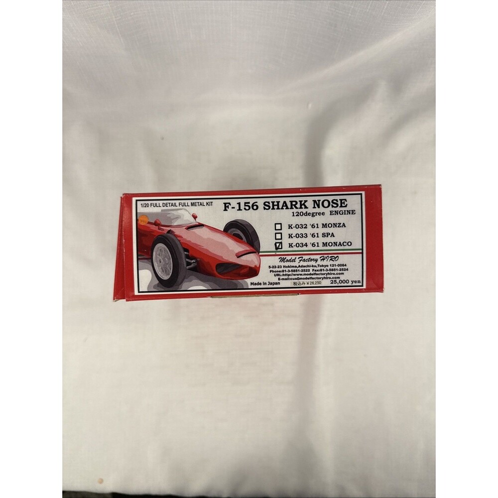 MFH 1:24 1961 Ferrari F-156 Shark Nose Monaco K-034 Full Detail Metal Kit
